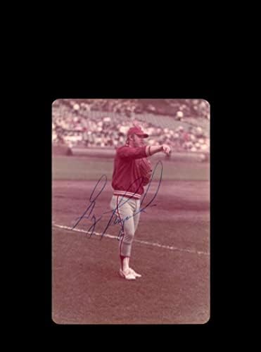 Грег Лузински Подписа на Оригиналната снимка на 1970-те години 4x5 Snaphot Philadelphia Phillies В Cubs Wrigley