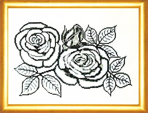 Комплект за Бродерия на кръстат бод с Рисуването Рози