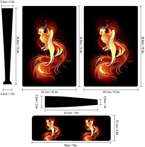 Огненият Птица Пълен Защитен Калъф за кожата Дизайн Амбалажна Стикер Стикер е Съвместима с конзолата PS5 Digital Edition и контролер