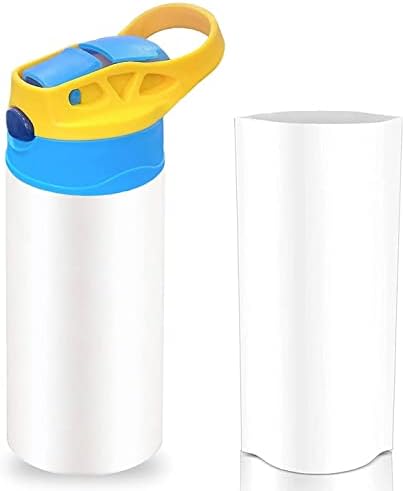 Сублимационен печат бутилка за вода за деца от неръждаема стомана, 12 мл /Sippy-чаша - Детски Термос за вода/ мляко със защита от