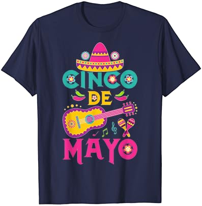 Реколта Тениска Cinco De Mayo Mexico За Малки Момчета И Момичета, Дамски И Мъжки T-Shirt