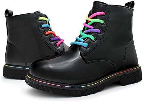 Hawkwell/Работни обувки от лачена кожа за момичета и момчета, Ботильоны със страничен цип (За деца/Малки деца/Големите деца/Младежи)