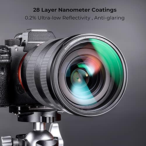 K & F Concept 72 мм Магнитен UV филтър за защита на обектива MC + Капак на филтър за обектив с 28 Многослойными покрития, Водоустойчив /