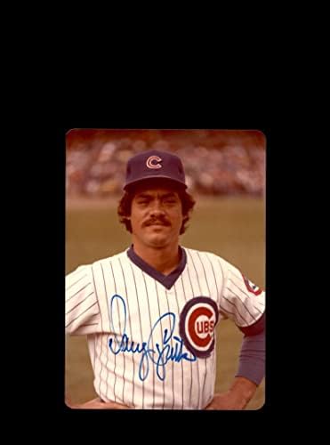 Дъг Капилла Подписа на Оригиналната снимка на 1970-те години 4x5 Snaphot Chicago Cubs в Wrigley