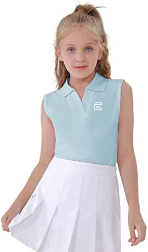 Ризи с къси ръкави за голф и Тенис EXARUS За момичета, Детски Тениски с V-Образно деколте За спортни тренировки, Абсорбиращи