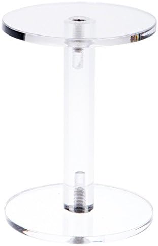 Поставка за дисплея на кръгла стойка за щанга Plymor от прозрачен акрил 8 инча (височина) x 6 инча (дълбочина) (дебелина 1/4 инча) (6