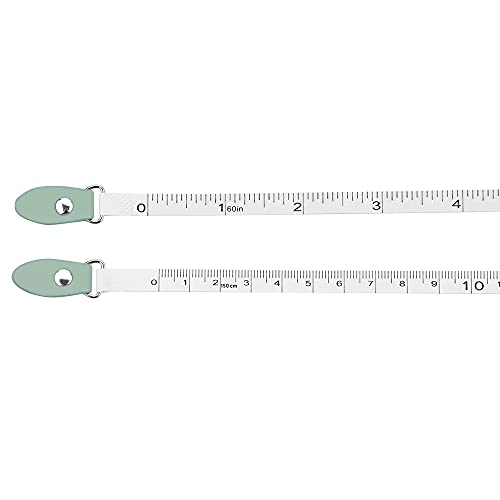 Рулетка за шиене GXJTAPE, Измерване на Лента, за диетично хранене от медицинска кърпа за тяло, 60 См /1.5 М, Двустранен плъзгаща Се Линийка