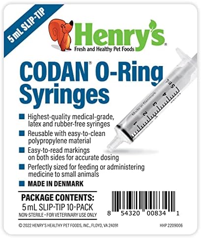 Спринцовки с о-пръстен CODAN, 5 мл (10 опаковки)