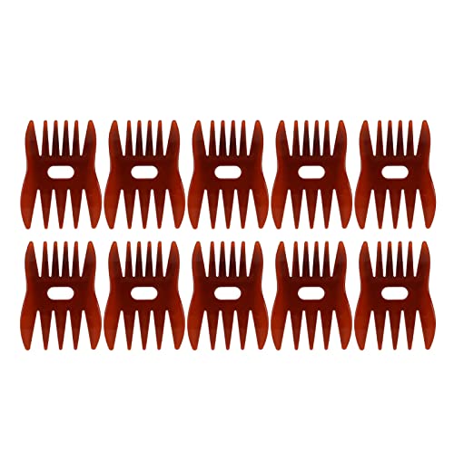Двустранен Мъжки Гребен за оформяне на косата, 10 парчета, Лека Мъжки Гребен със Заоблени Зъбци, Малка, с Широки Зъбци, за домашна