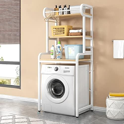 Рамки за съхранение на перални машини BKGDO, Подова Поставка над Тоалетна, Извити, Противоударная Полк за миене на съдове, Рафт за