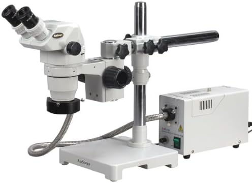 AmScope ZM-3BX - ЗА професионален бинокъл стереомикроскопа с увеличение, окуляры EW10x, увеличаване на 3,35 X-45Ч, обектив