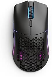 Комбинирана детска клавиатура и мишка - Великолепна ръчна клавиатура GMMK с осветление 87% RGB TKL (черна) + Безжична детска мишката Model O, матово-черна RGB