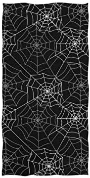 Кърпи за ръце Sinstour Spider Хелоуин Web за Баня с Декоративни Кърпи за ръце за Гости за Многофункционална фитнес зала и Хотела