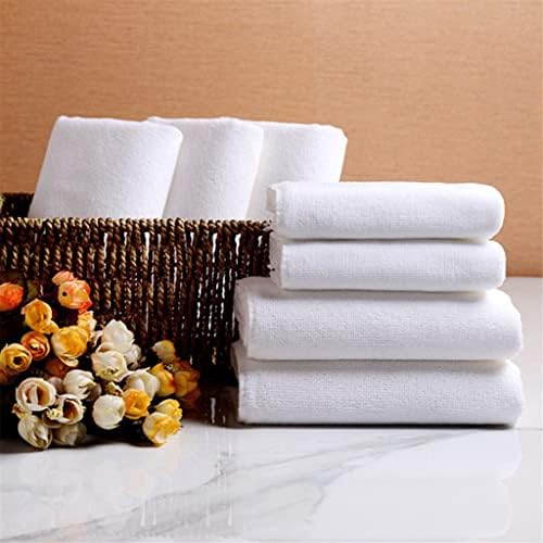 WSSBK Бяло Ултра Мека кърпа за лице от микрофибър, Хотелски кърпи за баня, кърпи за ръце, Джобно кърпа, Мултифункционална кърпа (Цвят: