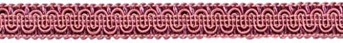 Декоративна тесьма Gimp с дължина 5/8 инча / Базова довършителни / 0058SG Цвят: Прашни Розово- K13, Продава се The Yard