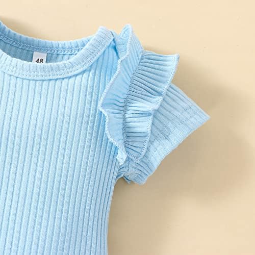 VINUOKER Preemie Комплект дрехи за новородени Момичета Памучни Панталони с дълъг Ръкав, Комплекти Есенно-Зимни дрехи За Бебета