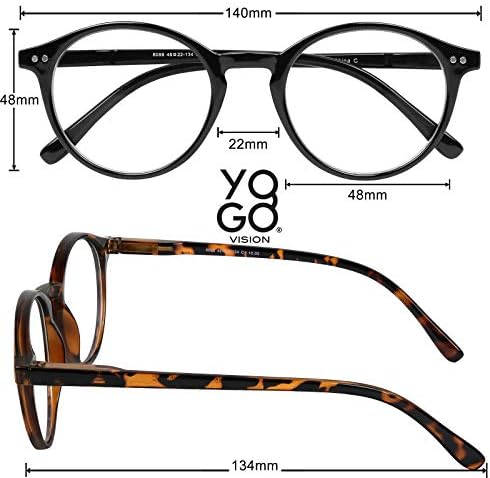 Yogo Vision Блокер Синя Светлина Очила За Жени, Мъже Реколта Компютърни Очила Срещу Пренапрежение На Очите Блокер Синя