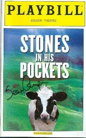 Шон Кемпиън с автограф на Плаката да видите новото шоу Камъни в джоба си - Театрални плакати