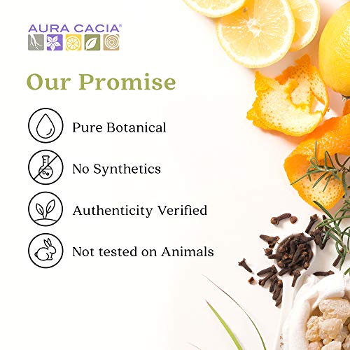Aura Cacia Чисто етерично масло от лимон | GC / MS Тестван за чистота | 15 ml (0,5 течни унции) | Citrus limon