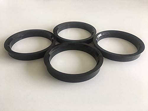 NB-AERO 4 бр. Черни полиуглеродные пръстени от 70,4 мм (колелце) до 54,1 мм (Ступица) | Централно пръстен Hubcentric от 54,1 мм до 70,4