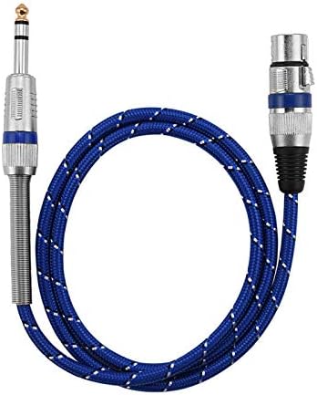 кабел minifinker XLR 3 метра, Лесен за използване кабел XLR 10 метра Синьо Fiber мрежа за микрофони, електрически китари, микшеров