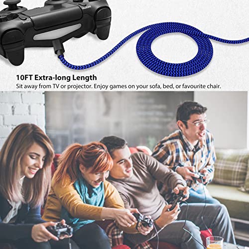 Високоскоростен Кабел за Синхронизация на данни 10-Крак Кабел за Sony PS4 Xbox One S/X с Найлон Оплеткой Доставка в САЩ