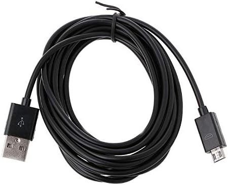 SERIGAS - Drop 3 М, Бял, USB 10 метра Кабел Micro Power Cord контролера На PS4