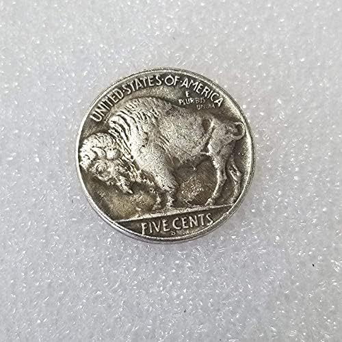 1937 Скитник сребърно покритие Монета Buffalo Silver Dollar Копие Подарък за Него