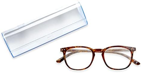 Foster Grant Мъжки Бифокални Очила Caiden Pop of Power в синьо светло кръгла стил за четене