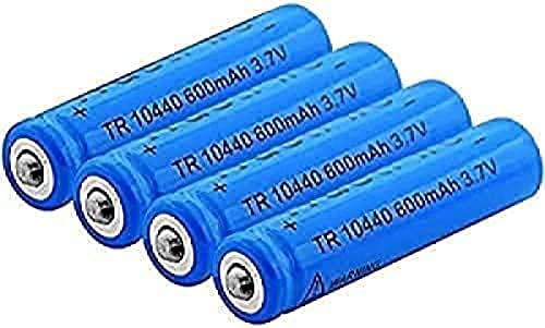 MOKXIM aa Литиеви батерии 3,7 На 600 ма 10440 Литиево-йонни Батерии, Зареждащи се Батерии за Дистанционно Управление Фенерче Led Фенерче-4