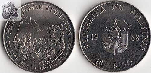 Азия Азия Филипините 10 сбирка на монети от 1988 година на издаване Подарък Колекция от чужди монети 5 Сменяеми Монети Година