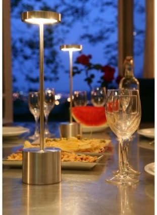 Hisle Designs Luxciole LED 13 Безжична дизайнерска настолна лампа - сатен (хром)