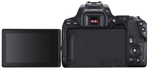 Корпус цифров огледално-рефлексен фотоапарат EOS 250D / Rebel SL3 с обектив EF-S 18-55 mm f / 3,5-5,6, 3-линзовая slr камера