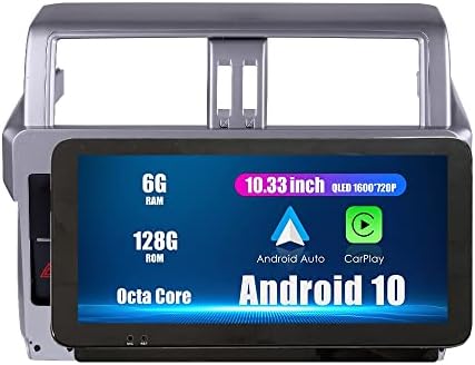 WOSTOKE 10,33 QLED /IPS 1600x720 Сензорен екран CarPlay & Android Auto Android Авторадио Автомобилната Навигация Стерео