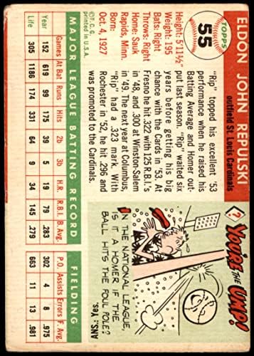 1955 Topps 55 Реап Репульски Сейнт Луис Кардиналс (Бейзболна картичка) ДОБРИ Кардинали