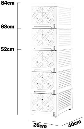 Шкаф за съхранение на ZHAOSHUNLI 20 см с тесен хазарта чекмедже, Шкаф за съхранение на пластмасови закуски, Нощни Шкафче,