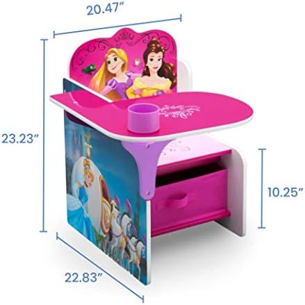 Детски стол Delta Бюро С Чекмедже За съхранение на Принцеса Дисни