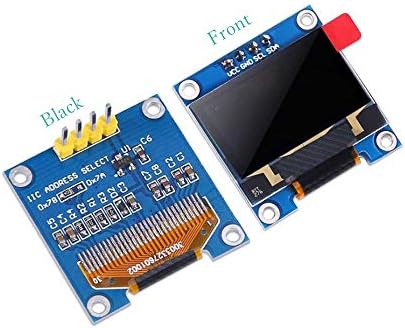 Treedix 0,96 Инчов SPI сериен led 128X64 OLED-дисплей modulen Жълто и синьо OLED SSD1306 е Съвместим с Arduino