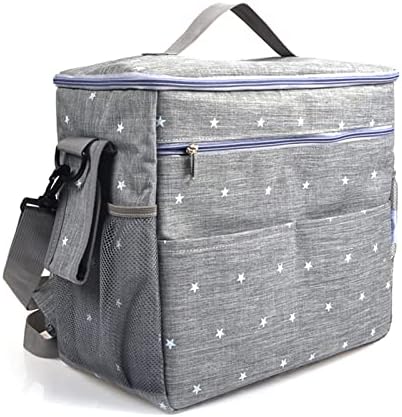 Чанта-тоут за памперси SHYOUXUAN - Органайзер за пелени 12,5 X 7,7 x12,75 инча – Стилна и модерна чанта за количка – Здрав водоустойчив
