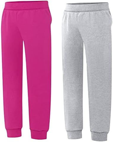 2 Комплекта панталони за джогинг за момичета Hanes ComfortSoft EcoSmart за бягане