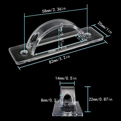 ITROLLE 4 бр. Прозрачни Магнитни Щитове Ключа на Светлината, Плоча за преминаването на светлината и на Кутията Контакти