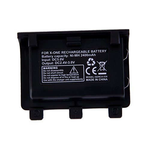 Акумулаторна батерия с капацитет 2400 mah контролера на XBOX ONE + Кабел hb2 (Черен цвят)