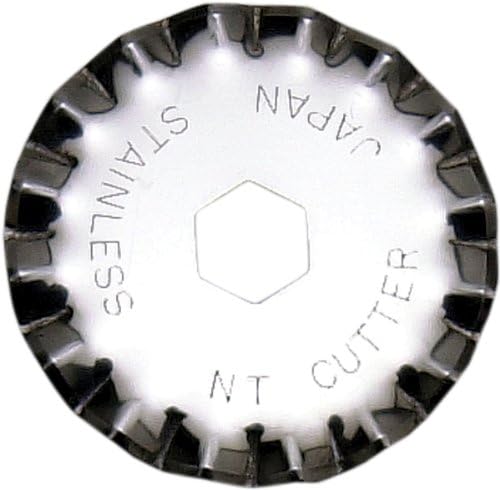 NT Кътър 28 мм дискове с въртящи вълна за ротационен нож и голяма Кръгла нож за тъкани, 2 остриета в опаковка, 1 опаковка (BW-28P)