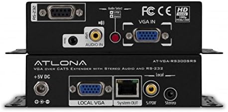Atlona Technologies AT-VGA-RS300SRS 1000 Фута удължител за VGA/Цифров/ стерео/RS232 чрез един CAT5/6