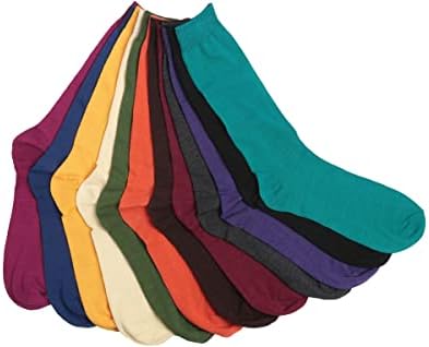 Мъжки чорапи James Fiallo от 12 Двойки Едноцветни и Разноцветни Чорапи Bold Dress