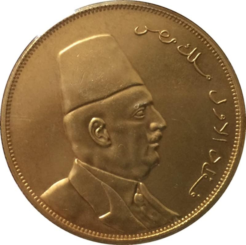 QINGFENG Чиста Мед Позлатени Монети Старинни Сребърни Доларови Монети Египетски Монети Събиране на Занаятите 1922 г.