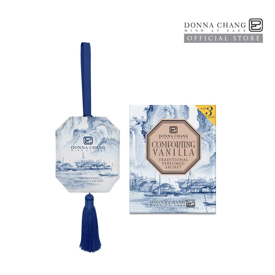 Доставка на DHL 60 г успокоение саше с аромат на ванилия Donna Чанг Fragrance Spa Smooth Havilah (4 опаковки) от Beautygoodshop