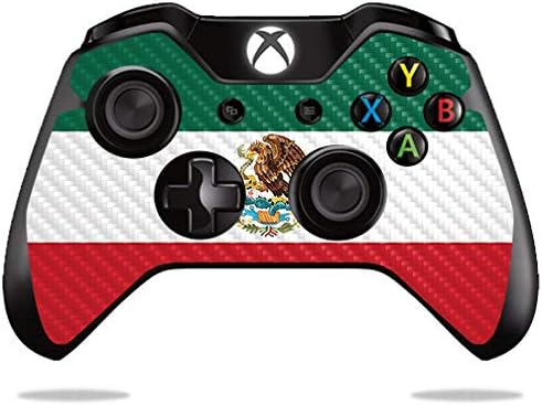 Обвивка от въглеродни влакна MightySkins контролера на Microsoft Xbox One или One S - Флаг Доминиканската Република | Защитно,