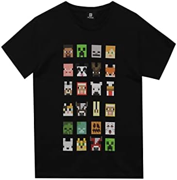 Тениска Minecraft С Спрайтами и Герои, Подаръци За Геймъри, Черен Топ С Къс Ръкав За Момчета