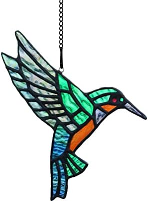 Гоблени за стъклопис HAOSUM Колибри Suncatcher, Декорация във формата на Птици от Витражного стъкло за Кухненския прозорец, Подарък под формата